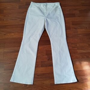 LOFT The Boot Modern Bootcut High Rise Jeans Size 31/12 White New
